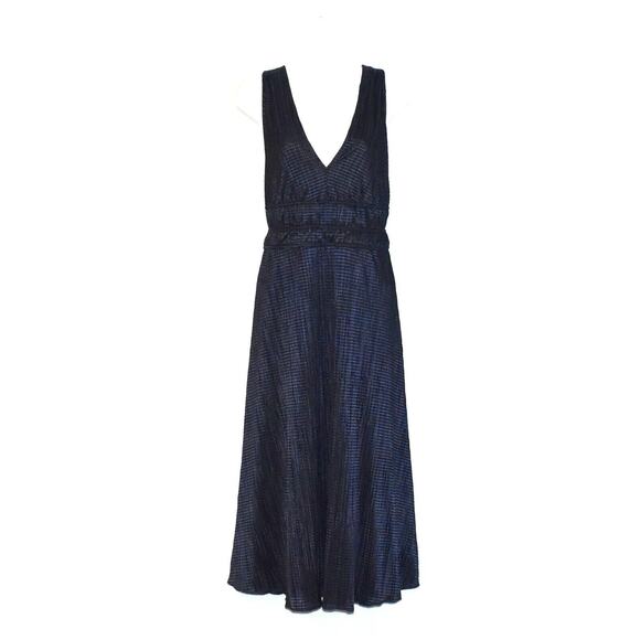 Monique Lhuillier Dresses & Skirts - B2 NWT MONIQUE LHUILLIER Night Sky Deep V-neck Back Ties Sleeveless Dress Sz 16